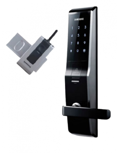 Fechadura Biométrica Samsung SHS H705 + Controle Remoto