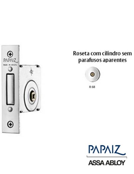 Fechadura 140 CR R68 Tetra SM - Chave Metálica