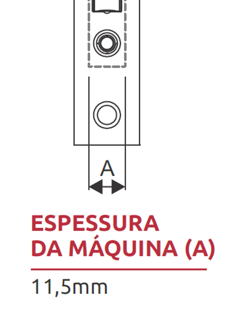 Fecho Mini Rolete 3F Para Porta Pivotante Inox Com Regulagem - Imagem 2