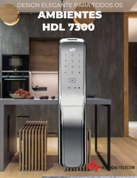 Fechadura Digital de Embutir Hyundai HDL 7300