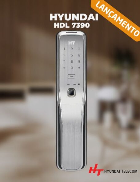 Fechadura Digital de Embutir Hyundai HDL 7390