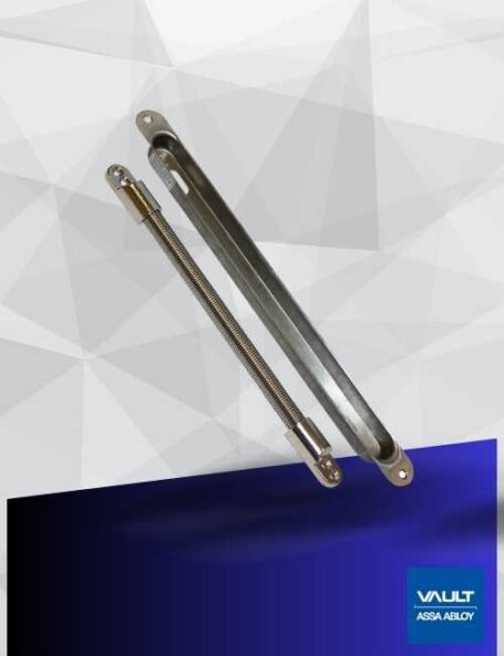 Passa-cabos cromado de embutir DL400 Assa Abloy