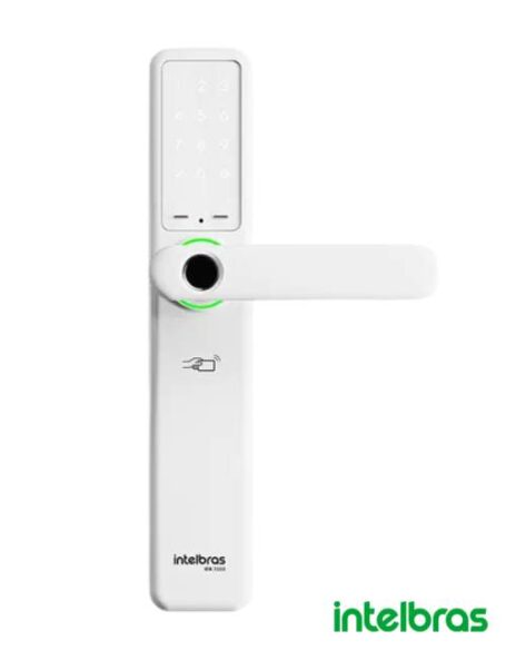 Fechadura Smart de Embutir com Maçaneta e Biometria IFR 7000+ Branca Intelbras